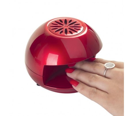 1273 DOLLY - Secador portátil de esmalte de uñas (color rojo)