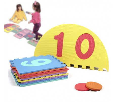 2814D Puzzle infantil forma de RAYUELA hecho espuma EVA (210 x 60 cm)