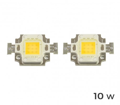 (Pack de 4) Placa LED de sustitución para focos de luz BLANCA FRÍA 6500 k en 10 – 20 – 30 - 50 ó 100 vatios