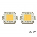 (Pack de 4) Placa LED de sustitución para focos de luz BLANCA FRÍA 6500 k en 10 – 20 – 30 - 50 ó 100 vatios