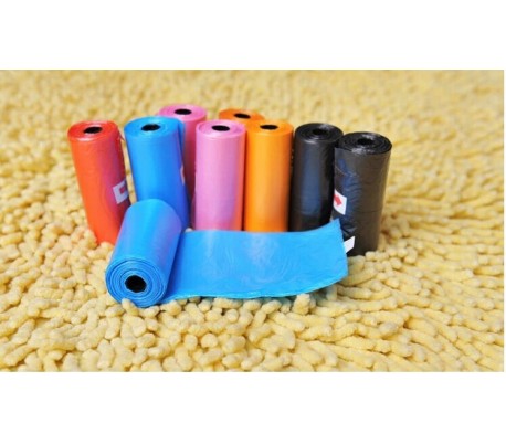 Pack de 24 rollos para recoger las heces del perro (colores surtido)