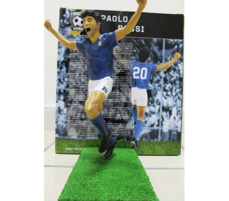 Figura futbolista PAOLO ROSSI a escala 1:9 / 16 cm (Edición limitada)