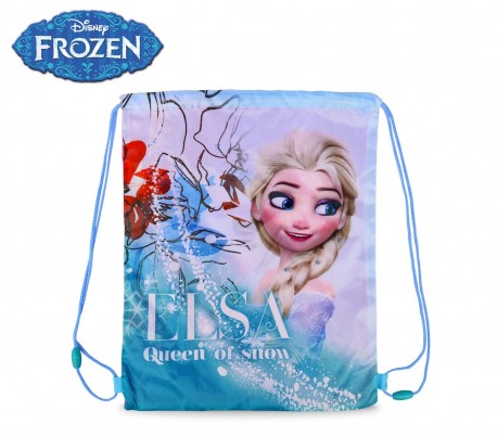 WD16997 Bolsa mochila infantil (32 x 40 cm) con motivo de FROZEN