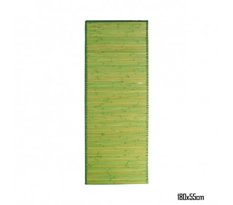 028519 Alfombra de bambú 180 x 55 cm / Base antideslizante – Decoración del hogar