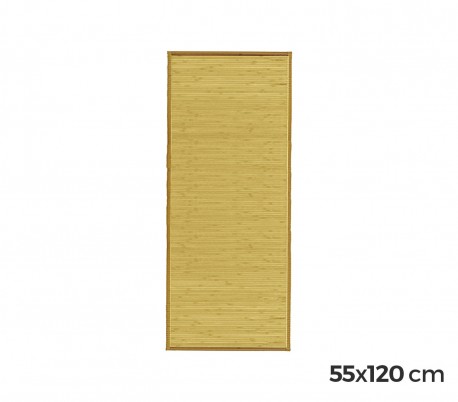 028496 Alfombra de bambú 120 x 55 cm / Base antideslizante – Decoración del hogar