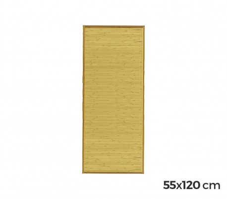 028496 Alfombra de bambú 120 x 55 cm / Base antideslizante – Decoración del hogar
