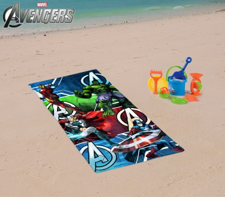 MV15066 Toalla infantil de playa con motivo de SPIDERMAN (70 x 140 cm / 100% algodón)