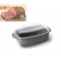 CPRST32 Bandeja para asar comidas 32 x 21 cm (incluye tapa de vidrio) 