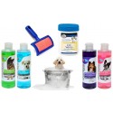 Kit completo de ducha para perro - Champú de (200 ml) IO&TE