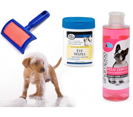 Kit completo de ducha para perro - Champú de (200 ml) IO&TE