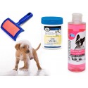 Kit completo de ducha para perro - Champú de (200 ml) IO&TE