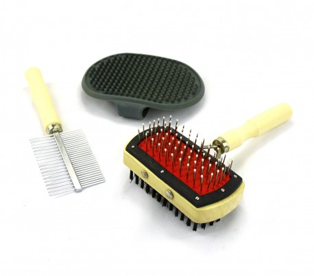82009 PET - Kit completo de 3 piezas para la limpieza y cuidado de nuestro perro