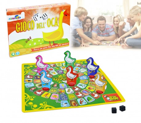 Juego de la oca (incluye 5 fichas)