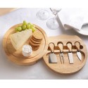 739619 Set de accesorios para servir queso (incluye tabla de madera)