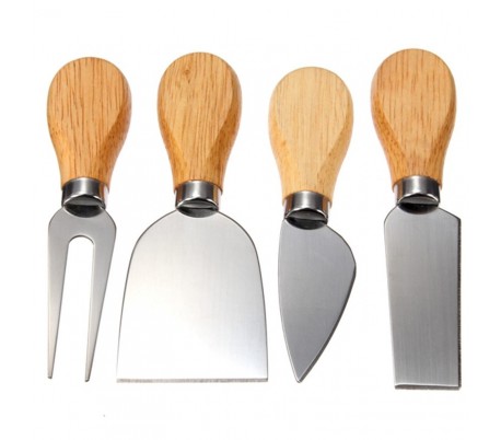 739619 Set de accesorios para servir queso (incluye tabla de madera)