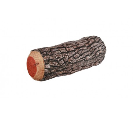 190047 Cojín con diseño de tronco de árbol (38 x 15 cm)