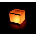 747012 Pack de 5 linternas de cielo en forma CUADRADA (velas incluidas)