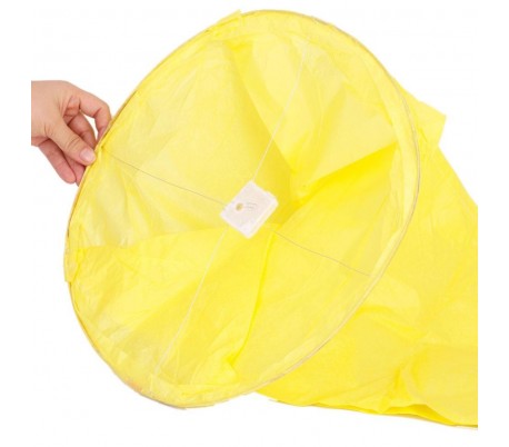 747006 Pack de 5 linternas de cielo de forma RECTANGULAR apta para exterioi