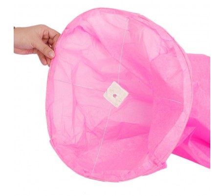 747006 Pack de 5 linternas de cielo de forma RECTANGULAR apta para exterioi