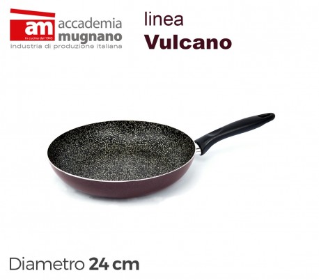 VUPDL24 Sartén antiadherente - Accademia Mugnano linea Vulcano 24cm efecto piedr