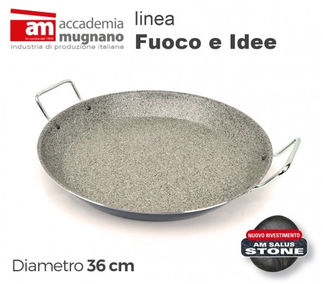 FIPLA236 Sartén cónica antiadherente - Accademia Mugnano linea Fuoco e
