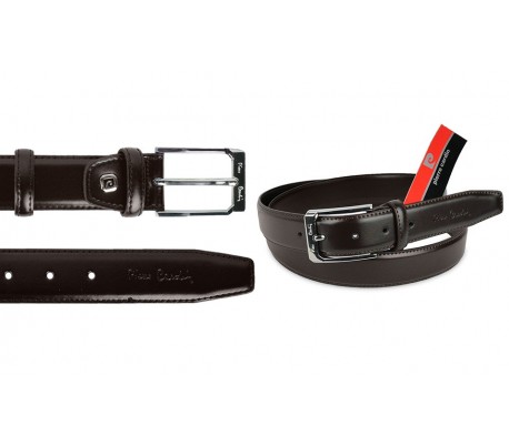 140203 Cinturón ajustable de PIEL para hombre Pierre Cardin