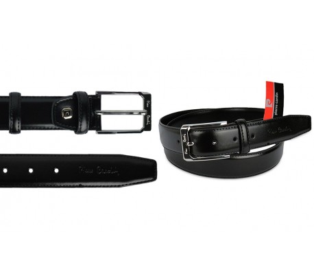 140203 Cinturón ajustable de PIEL para hombre Pierre Cardin