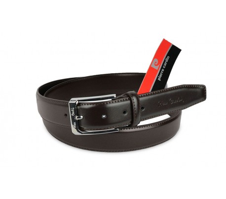 140203 Cinturón ajustable de PIEL para hombre Pierre Cardin