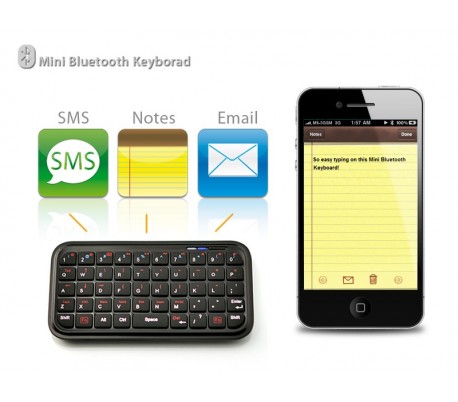 Mini teclado qwerty con funda wifi bluetooth...