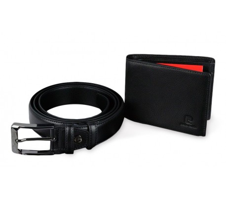 8866 Caja regalo de Pierre Cardin incluye cinturón y cartera de cuero