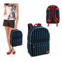 CR612NV Mochila escolar mod. Navy con detalle frontal (43x33x13)