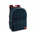 CR612NV Mochila escolar mod. Navy con detalle frontal (43x33x13)