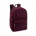 R612FL Mochila escolar mod. Flor Tropical con detalle frontal (43x33x13)