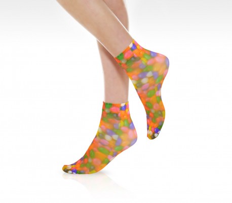 350-2 Pack de 6 calcetines 20 den con motivo de FANTASIA (talla única 25/41)