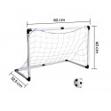 5009 Portería infantil de futbol con marco de plástico y pelota silbato incluído