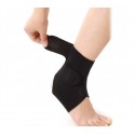 Banda de apoyo neopreno para el tobillo de doble bloqueo con velcro negro Banda de apoyo neopreno para el tobillo de doble bloqueo con velcro negro
