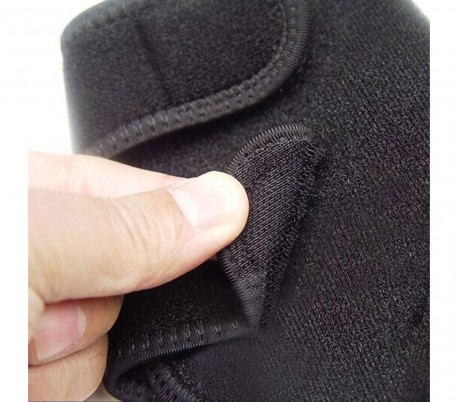 Banda de apoyo neopreno para el tobillo de doble bloqueo con velcro negro