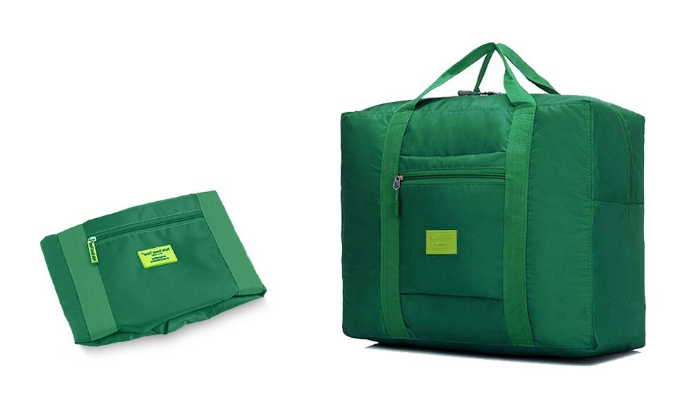 2791 Bolsa de tela plegable de mano resistente al agua con el apoyo para maletas