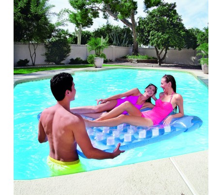 43055 Colchoneta con almohada doble BESTWAY 193 x 142 cm