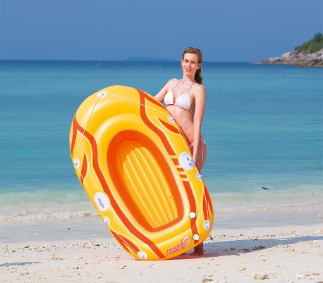 61050 Bestway Bote inflable en 3 colores 155 x 93 cm para niños y adultos