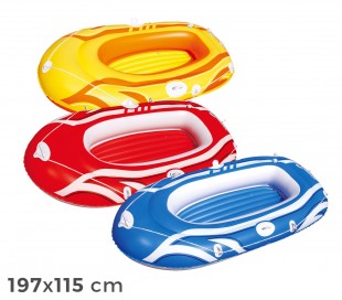 61052 Bestway Bote inflable en 3 colores 197 x 115 cm para niños y adultos 