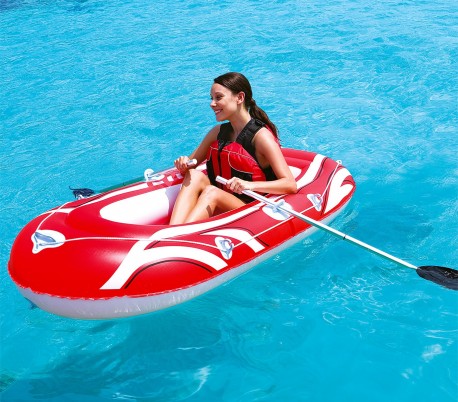 61052 Bestway Bote inflable en 3 colores 197 x 115 cm para niños y adultos