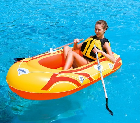 61052 Bestway Bote inflable en 3 colores 197 x 115 cm para niños y adultos 