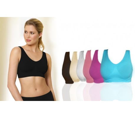 Set 6 sujetadores sin costuras modelado deportes mujer