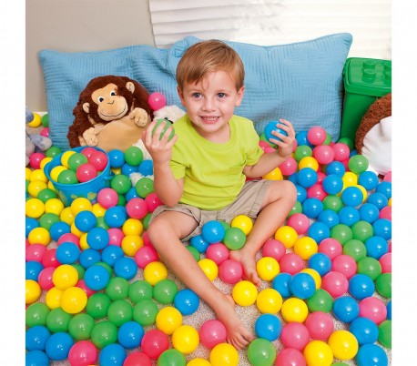  52027 Kit de 100 bolas colores de plástico Bestway 