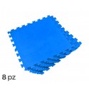 58220 Protección modular para piscinas Kit 8 piezas de 50 x 50 cm Bestway 