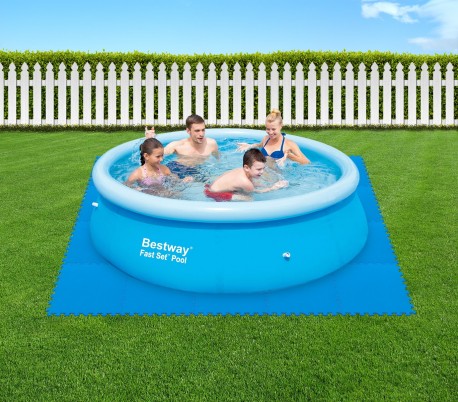 58220 Protección modular para piscinas Kit 8 piezas de 50 x 50 cm Bestway 