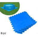 58220 Protección modular para piscinas Kit 8 piezas de 50 x 50 cm Bestway 