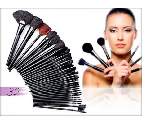 Set de 32 pinceles make-up uso profesional o...
