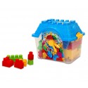 Juego de construcción MAXI LADRILLOS (24 piezas) en caja con forma de CASETA
